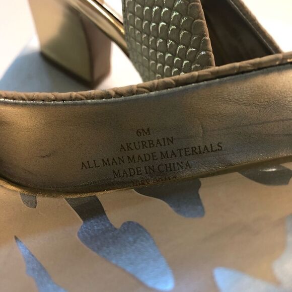 Anne Klein Peep Toe Sling Back Heels Size 6M - Picture 7 of 8